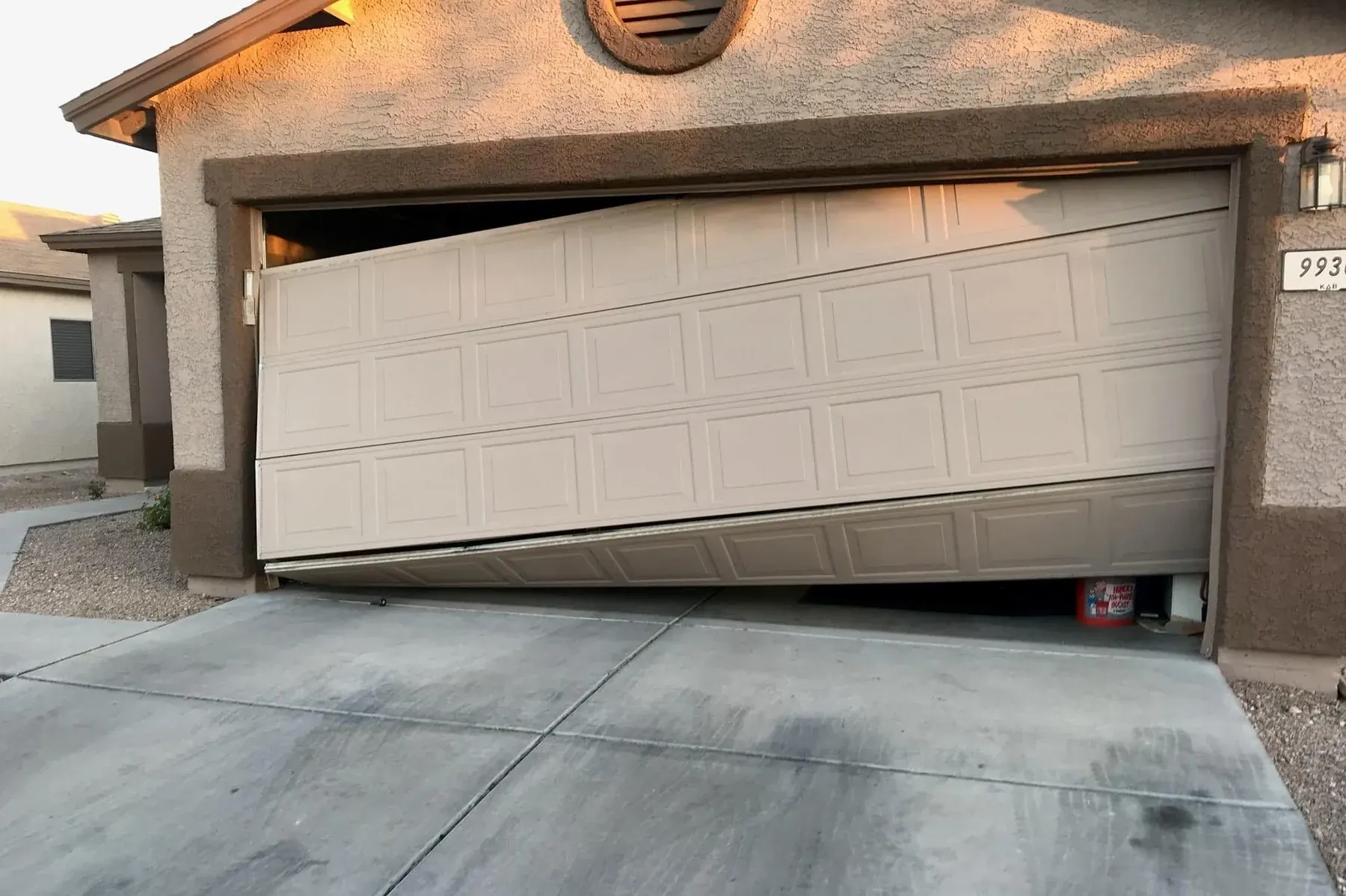Broken Garage Door Hinge