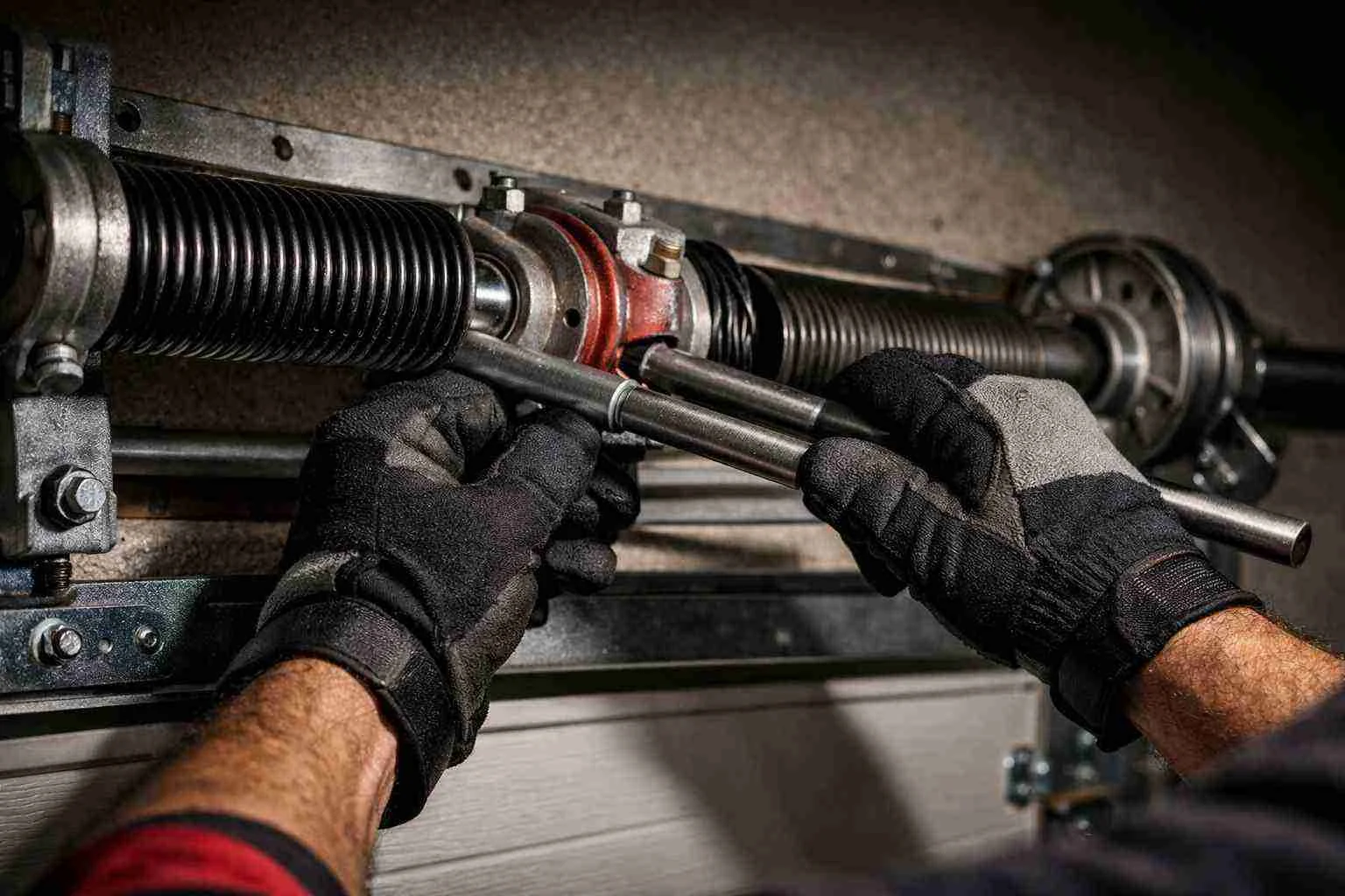 Garage door torsion spring inspection