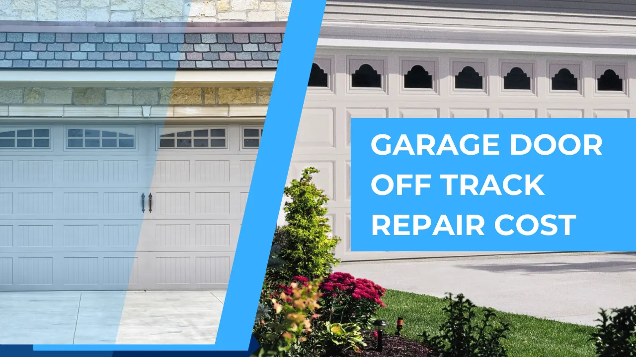 Garage door off track repair cost