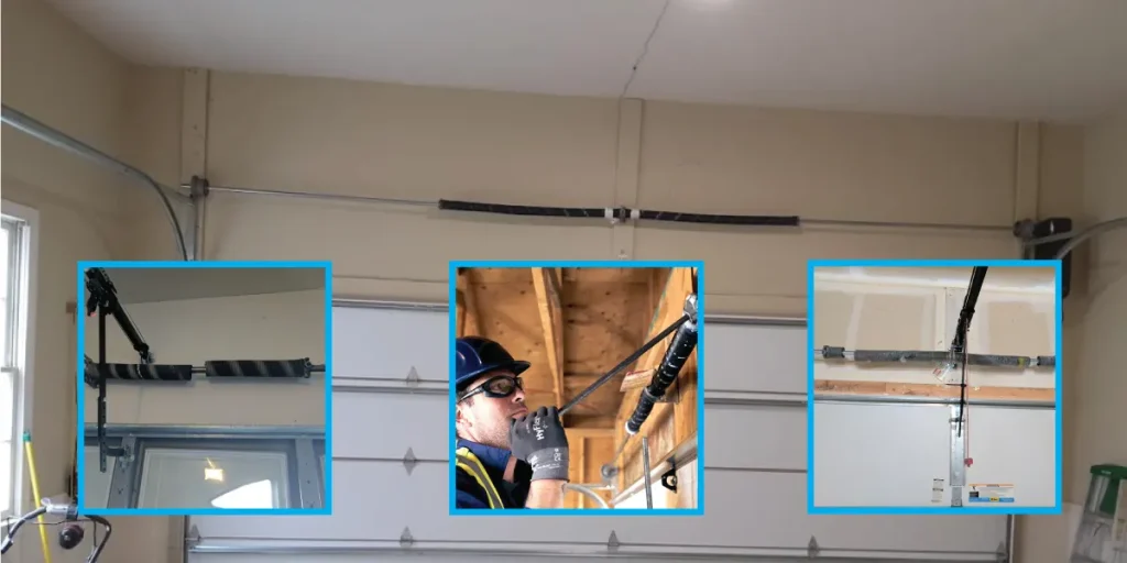 How can I tell if my garage door spring is broken?