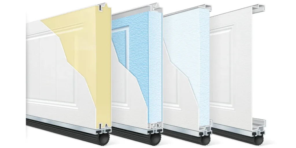What are the best materials for insulating a garage door?