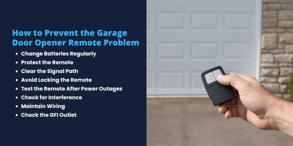 How to Prevent the Garage Door Opener Remote Problem