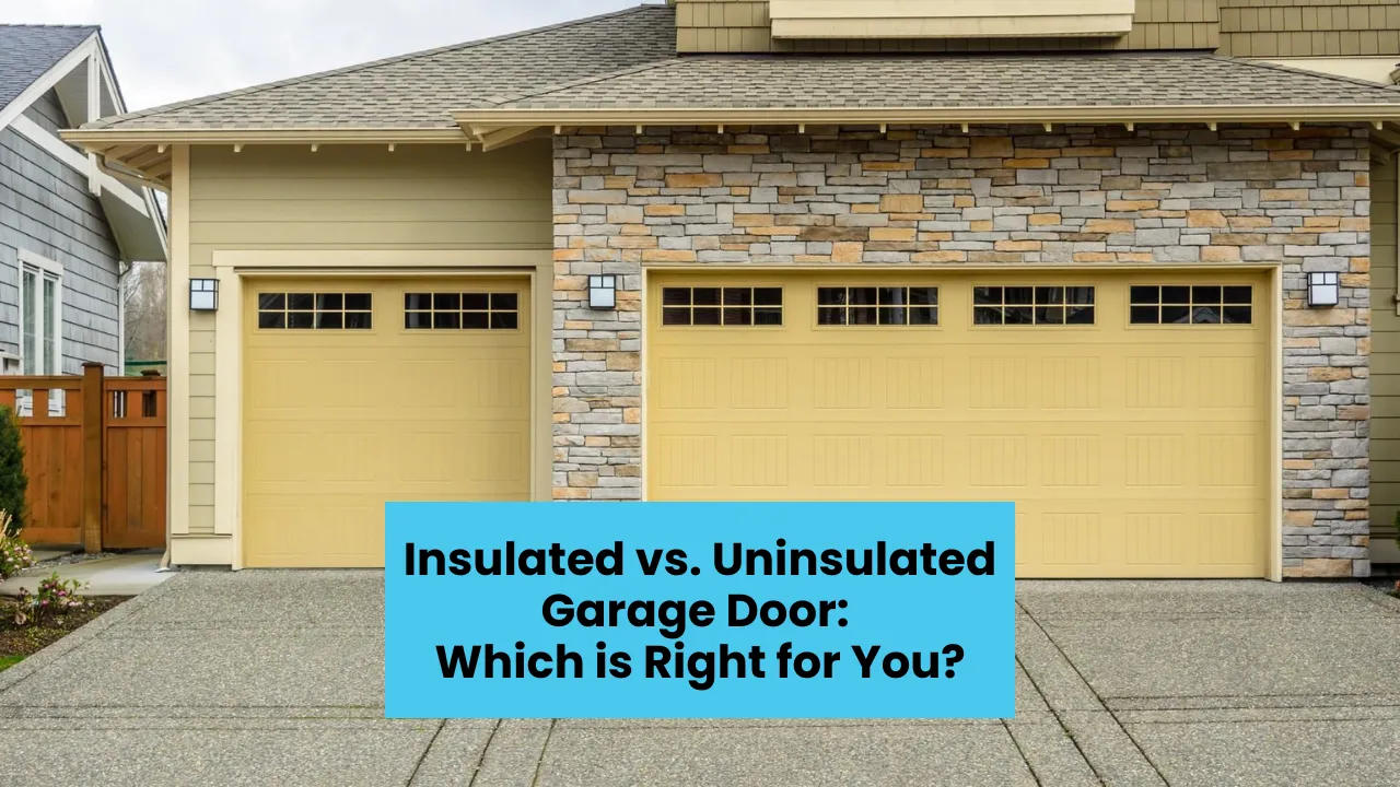 Insulated vs. Uninsulated Garage Door Which is Right for You
