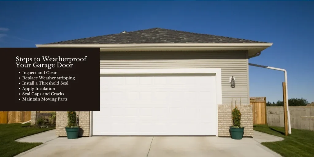 weatherproof your garage door