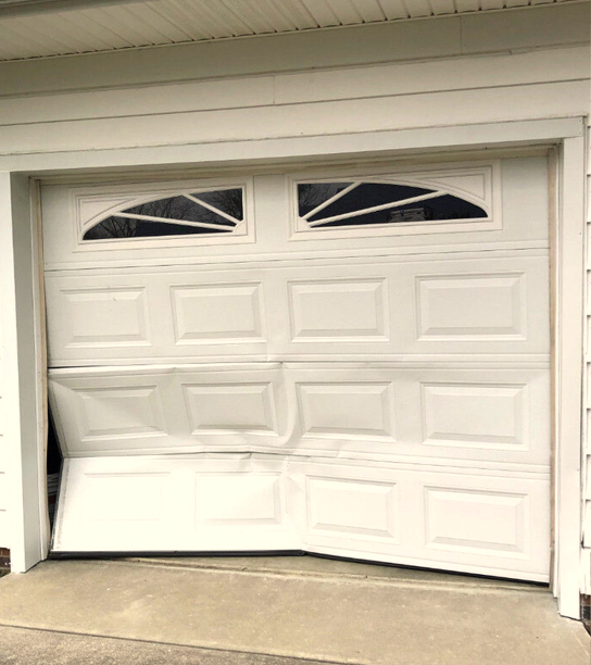 Visible Damage of Garage Door